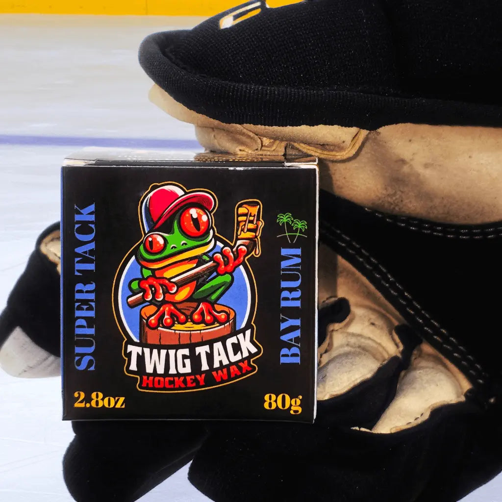 Hockey stick wax twig tack